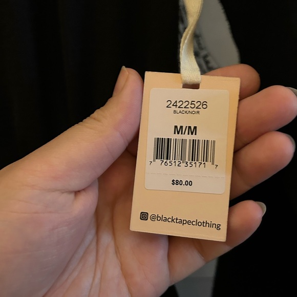 Elegant black shirt dress with details around waist - Picture 4 of 5